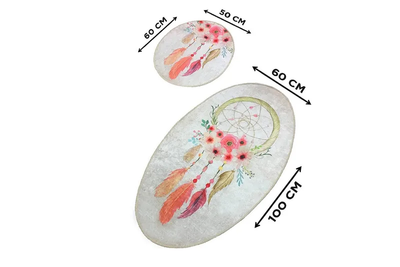 Chilai Home Badmatta Set om 2 - Multi - Textilier & mattor - Mattor - Badrumsmattor