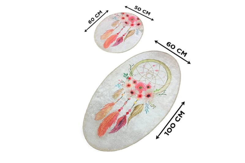 Chilai Home Badmatta Set om 2 - Multi - Textilier & mattor - Mattor - Badrumsmattor