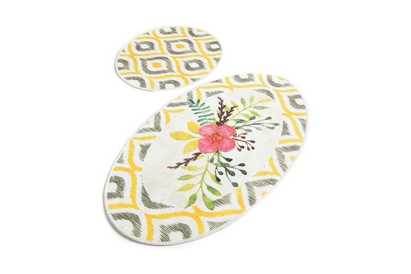 Chilai Home Badmatta Set om 2, Multi