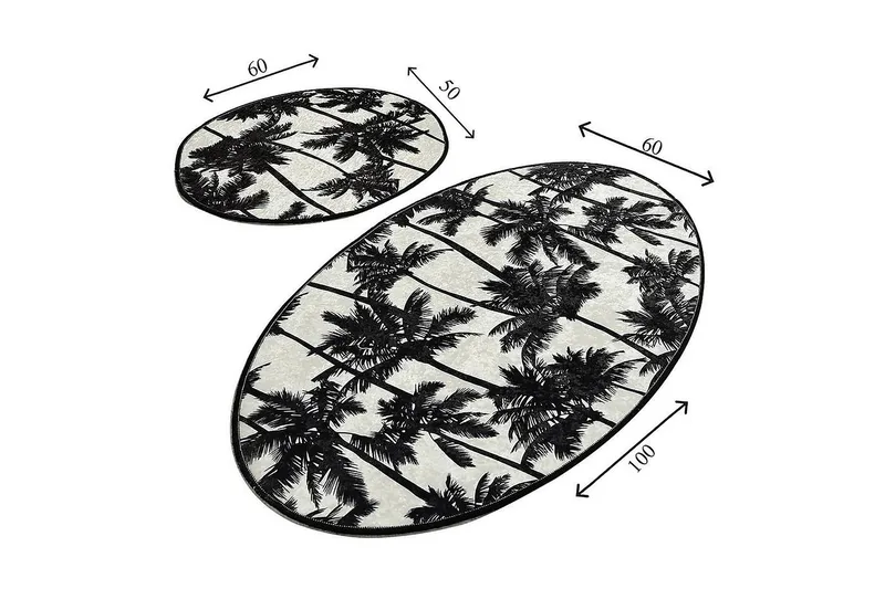 Chilai Home Badmatta Set om 2 - Multi - Textilier & mattor - Mattor - Badrumsmattor