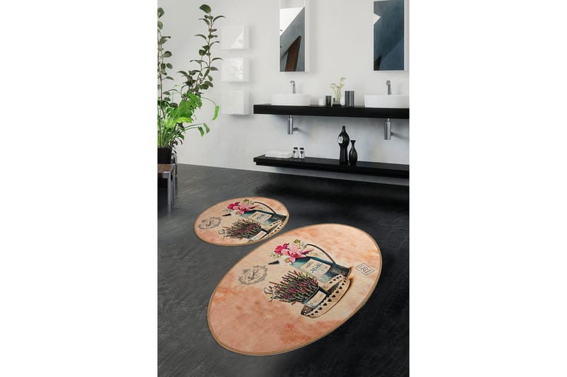 Chilai Home Badmatta Set om 2 - Multi - Textilier & mattor - Mattor - Badrumsmattor