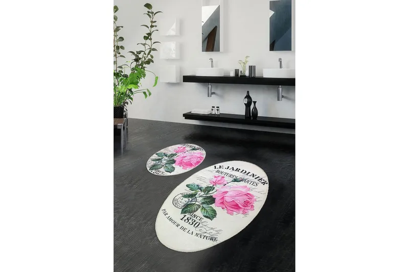 Chilai Home Badmatta Set om 2 - Multi - Textilier & mattor - Mattor - Badrumsmattor