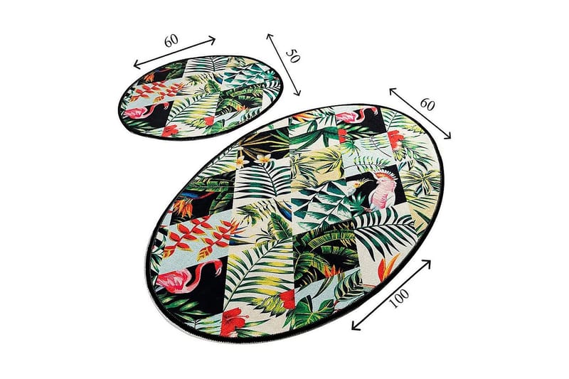 Chilai Home Badmatta Set om 2 - Multi - Textilier & mattor - Mattor - Badrumsmattor