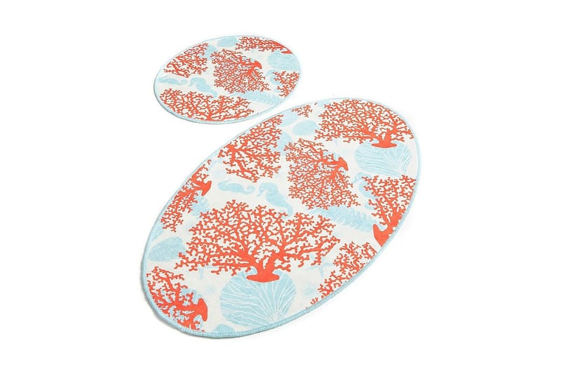 Chilai Home Badmatta Set om 2, Multi