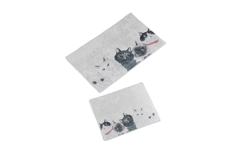 Chilai Home Badmatta Set om 2, Multi