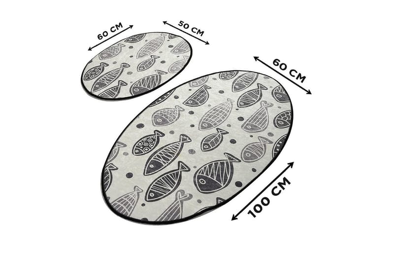 Chilai Home Badmatta Set om 2 - Multi - Textilier & mattor - Mattor - Badrumsmattor