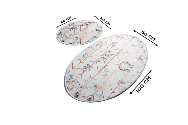 Chilai Home Badmatta Set om 2 - Multi - Textilier & mattor - Mattor - Badrumsmattor