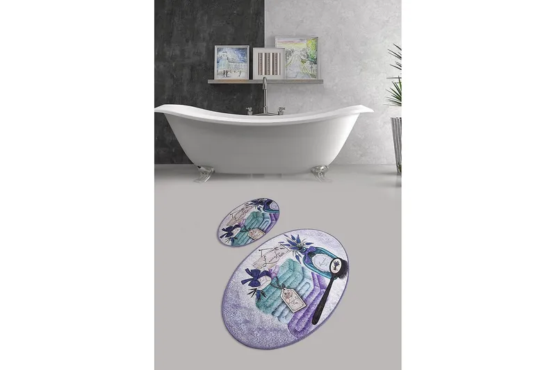 Chilai Home Badmatta Set om 2 - Multi - Textilier & mattor - Mattor - Badrumsmattor