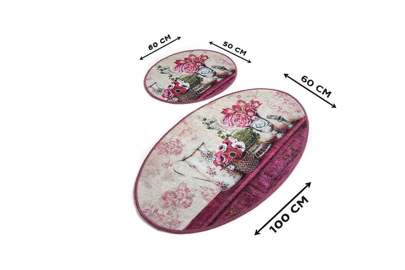 Chilai Home Badmatta Set om 2 - Multi - Textilier & mattor - Mattor - Badrumsmattor