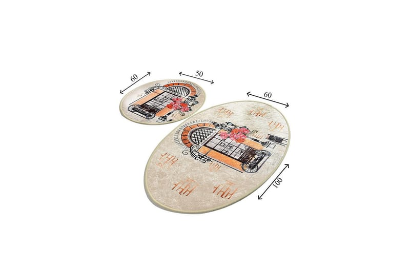 Chilai Home Badmatta Set om 2 - Multi - Textilier & mattor - Mattor - Badrumsmattor