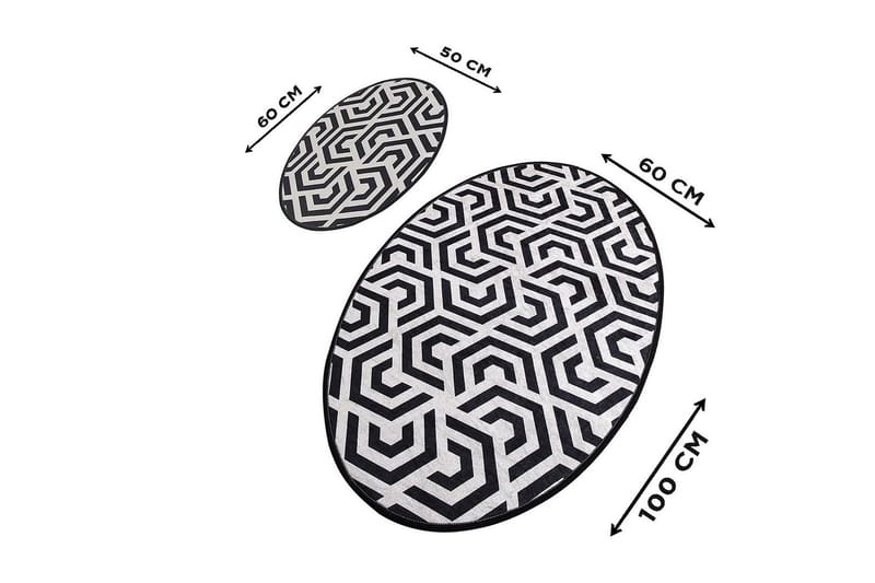 Chilai Home Badmatta Set om 2 - Multi - Textilier & mattor - Mattor - Badrumsmattor