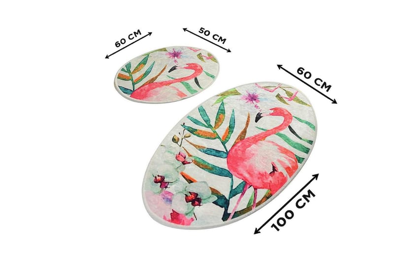 Chilai Home Badmatta Set om 2 - Multi - Textilier & mattor - Mattor - Badrumsmattor