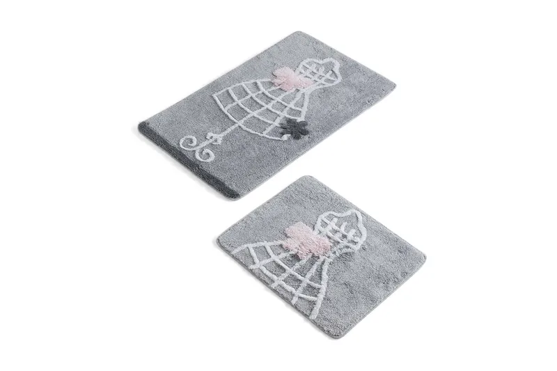 Chilai Home Badmatta Set om 2, Multi