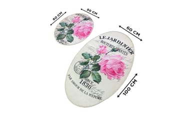 Chilai Home Badmatta Set om 2 - Multi - Textilier & mattor - Mattor - Badrumsmattor
