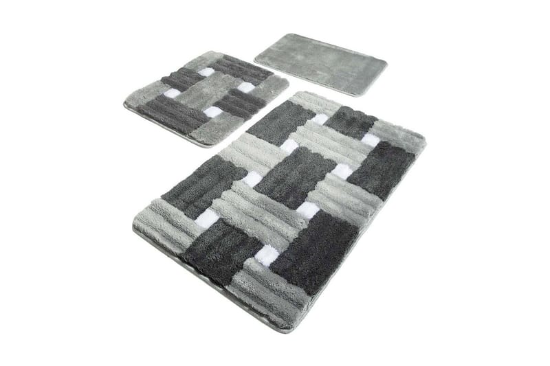 Chilai Home Badmatta Set om 3, Multi