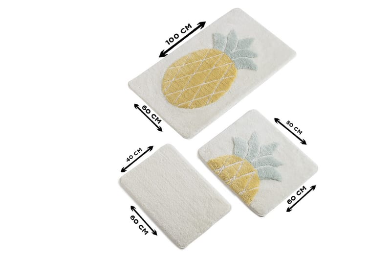 CHILAI HOME Badmatta Set om 3 Multi - Textilier & mattor - Mattor - Badrumsmattor