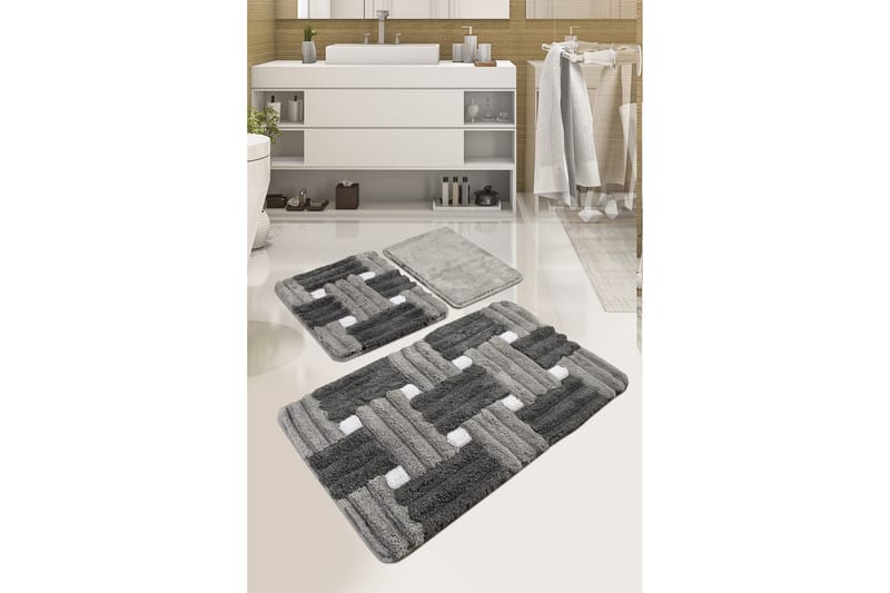 CHILAI HOME Badmatta Set om 3 Multi - Textilier & mattor - Mattor - Badrumsmattor