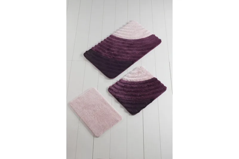 Chilai Home Badmatta Set om 3 - Multi - Textilier & mattor - Mattor - Badrumsmattor