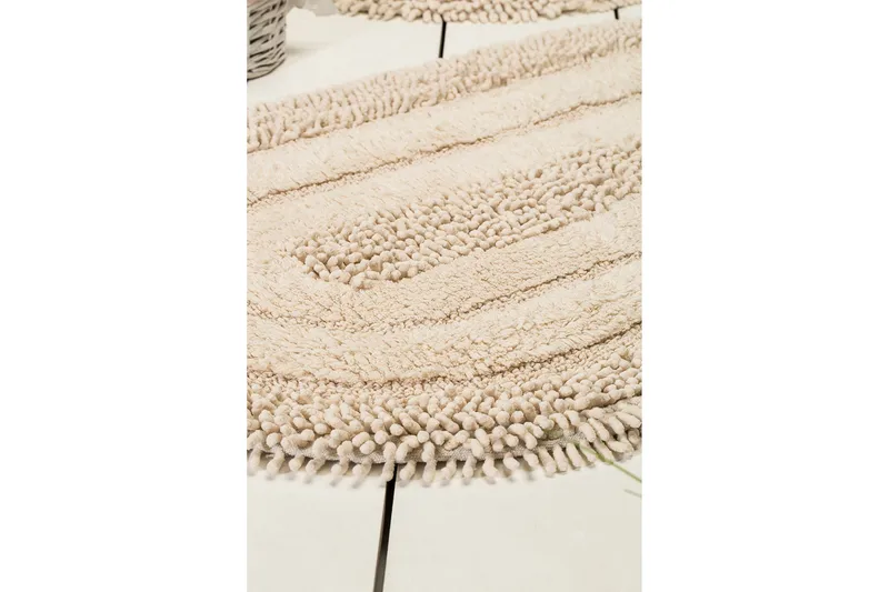 Chilai Home by Alessia Badmatta Set om 2 - Sand - Textilier & mattor - Mattor - Badrumsmattor