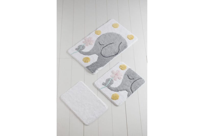 Chilai Home by Alessia Badmatta Set om 3 - Multi - Textilier & mattor - Mattor - Badrumsmattor