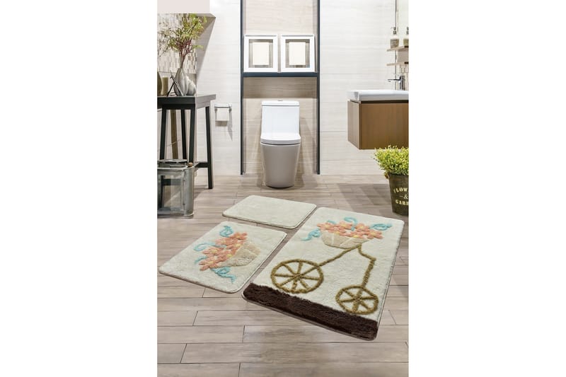 CHILAI HOME BY ALESSIA Badmatta Set om 3 Multi - Textilier & mattor - Mattor - Badrumsmattor