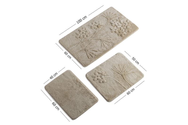 CHILAI HOME BY ALESSIA Badmatta Set om 3 Multi - Textilier & mattor - Mattor - Badrumsmattor