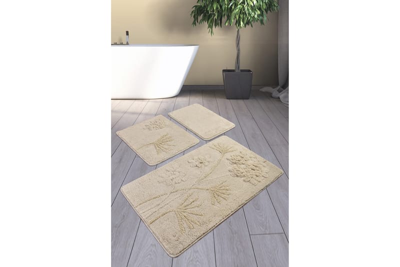 CHILAI HOME BY ALESSIA Badmatta Set om 3 Multi - Textilier & mattor - Mattor - Badrumsmattor