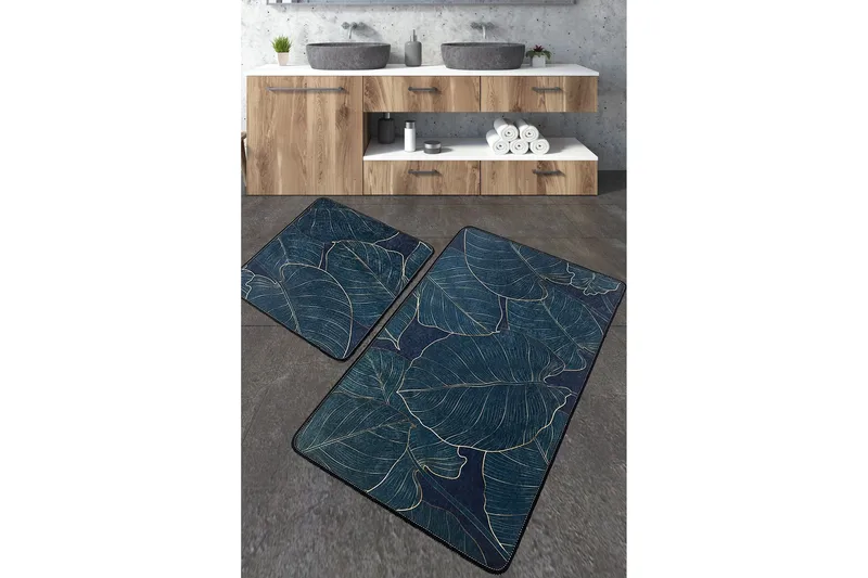 Jamad Badrumsmatta 60x100 cm Rektangulär, Flerfärgad