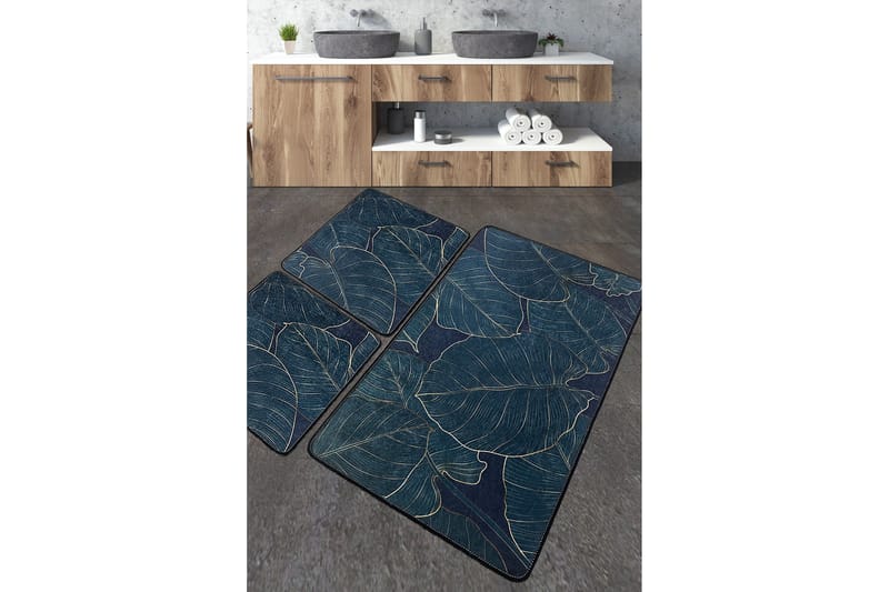 Jamad Badrumsmatta 60x100 cm Rektangulär, Flerfärgad