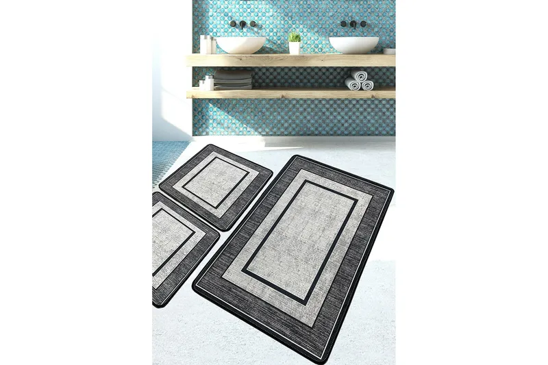 Janak Badrumsmatta 60x100 cm Rektangulär, Flerfärgad