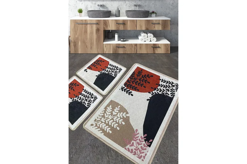 Jangir Badrumsmatta 60x100 cm Rektangulär, Flerfärgad