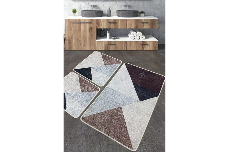 Jangu Badrumsmatta 60x100 cm Rektangulär, Beige