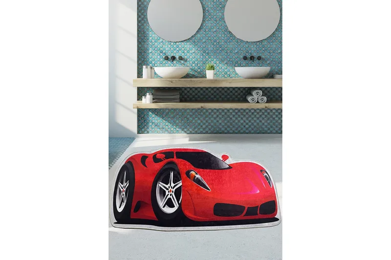 Navneet Badrumsmatta 80x150 cm Rektangulär, Flerfärgad