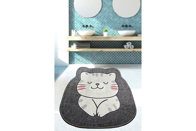 Navnit Badrumsmatta 100x100 cm Rektangulär, Grå