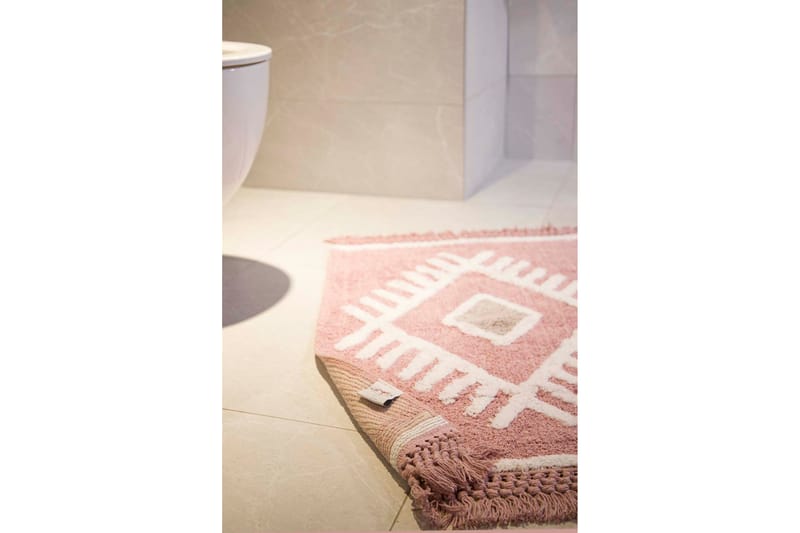 Nekki Badrumsmatta 60x90 cm Rektangulär Rosa -   - Badrumsmattor