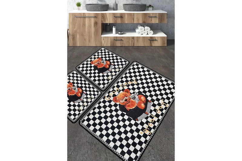 Nibha Badrumsmatta 60x100 cm Rektangulär, Flerfärgad