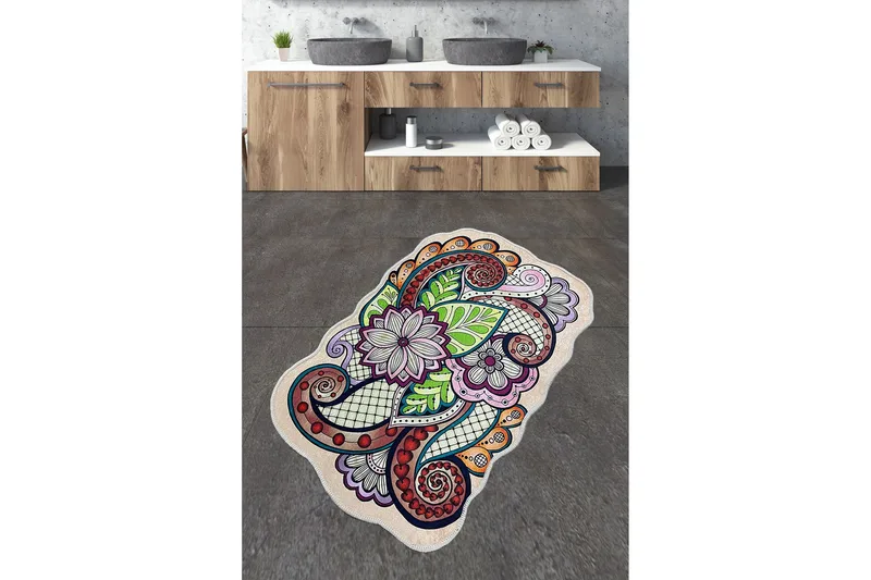 Nibo Badrumsmatta 70x120 cm Rektangulär, Flerfärgad