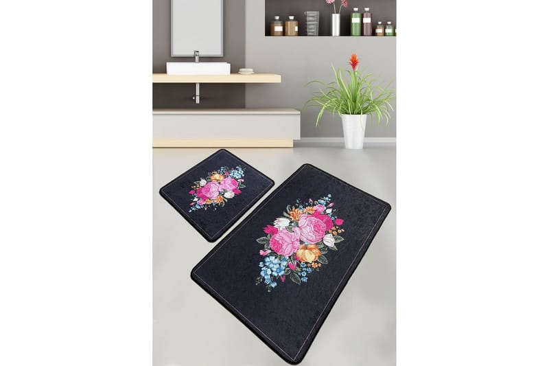 Nichatar Badrumsmatta 60x100 cm Rektangulär, Flerfärgad