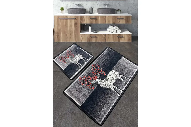 Nicholson Badrumsmatta 60x100 cm Rektangulär, Flerfärgad