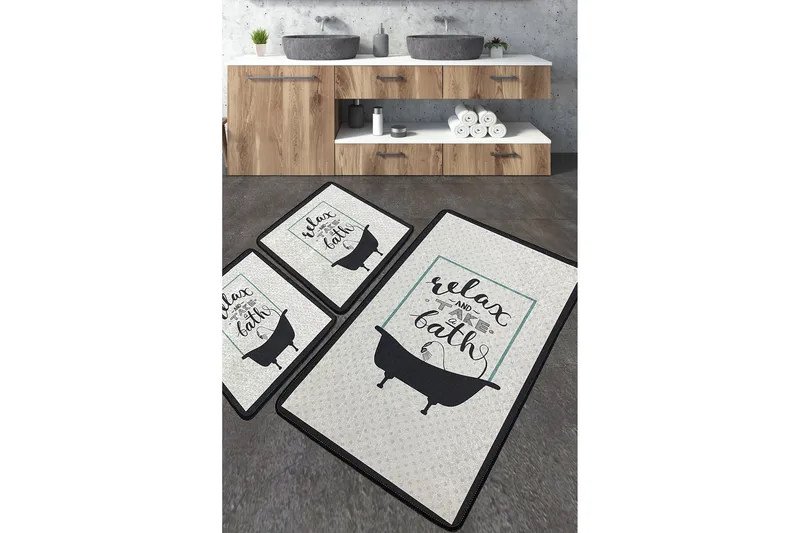 Nikhat Badrumsmatta 60x100 cm Rektangulär, Flerfärgad