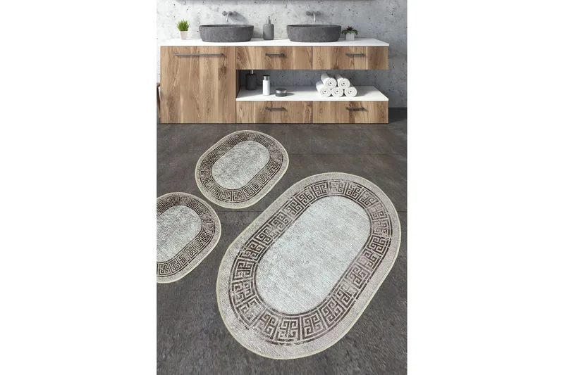 Nikku Badrumsmatta 60x100 cm Rektangulär, Flerfärgad