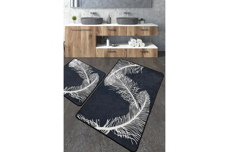 Nilesh Badrumsmatta 60x100 cm Rektangulär, Flerfärgad