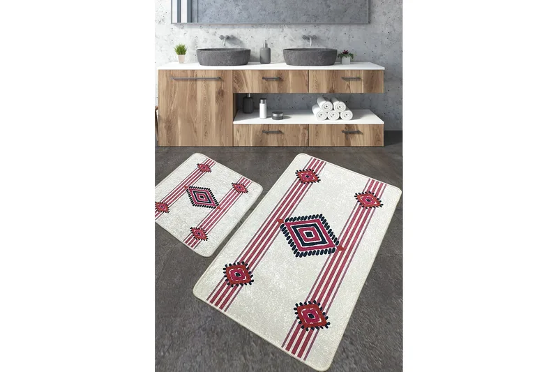 Nimahe Badrumsmatta 60x100 cm Rektangulär, Flerfärgad