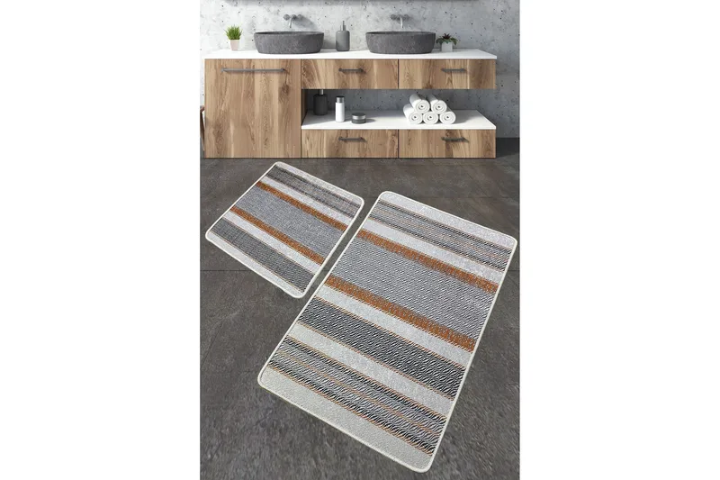 Nimbolkar Badrumsmatta 60x100 cm Rektangulär, Flerfärgad