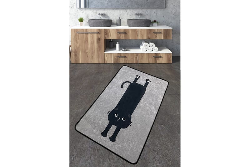 Nintai Badrumsmatta 70x120 cm Rektangulär, Grå