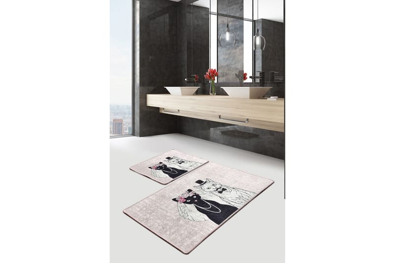 Niyanna Badrumsmatta 2-pack - Flerfärgad - Textilier & mattor - Mattor - Badrumsmattor
