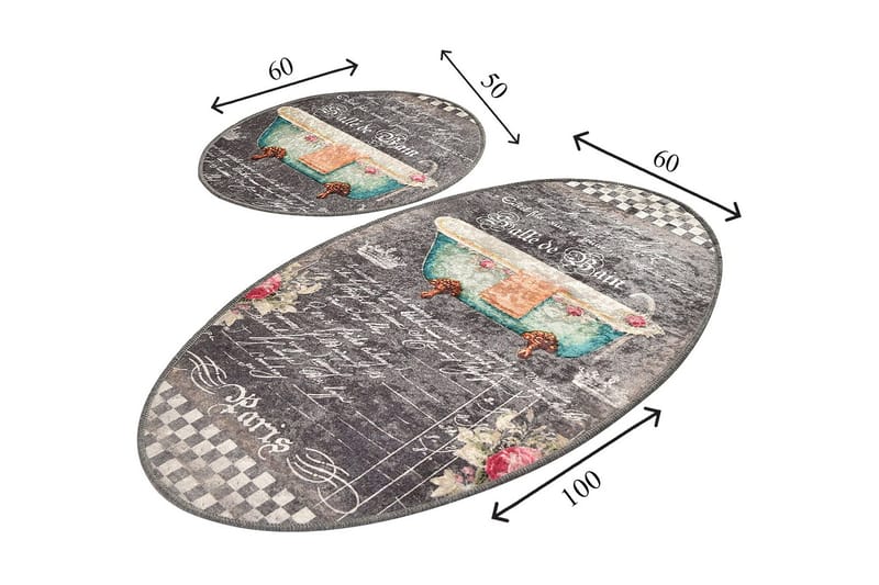 Niyanna Badrumsmatta 2-pack - Flerfärgad - Textilier & mattor - Mattor - Badrumsmattor