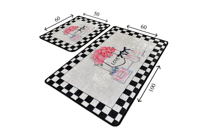 Niyanna Badrumsmatta 2-pack - Flerfärgad - Textilier & mattor - Mattor - Badrumsmattor