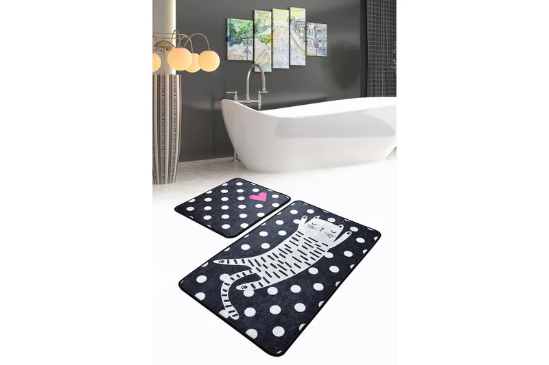 Niyanna Badrumsmatta 2-pack - Flerfärgad - Textilier & mattor - Mattor - Badrumsmattor