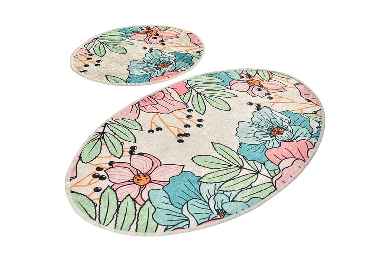 Niyanna Badrumsmatta 2-pack - Flerfärgad - Textilier & mattor - Mattor - Badrumsmattor
